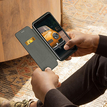 Acheter Avizar Housse Smartphone 3.8'' à 4.7'' Clapet Porte-carte Fonction Coulissante  Noir
