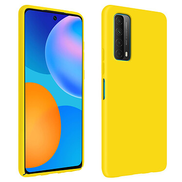 Avizar Coque Huawei P smart 2021 Silicone Gel Souple Finition Soft Touch Jaune