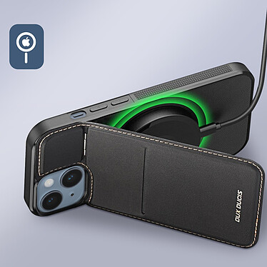Acheter Dux Ducis Coque MagSafe pour iPhone 15 Rangement cartes anti RFID  Rafi Noir