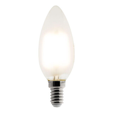 elexity - Ampoule Déco filament LED dépoli Flamme 4W E14 400lm 2700K (blanc chaud)