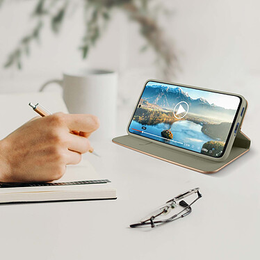 Avis Avizar Housse pour Samsung Galaxy S21 FE Étui Folio Intégral Porte-carte Support Vidéo Gris