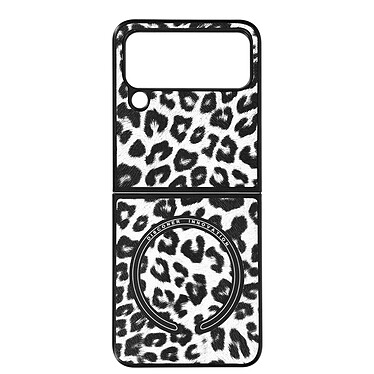 Avizar Coque MagSafe Samsung Galaxy Z Flip 4 Protection Hybride Effet Cuir Léopard[marque_produit]