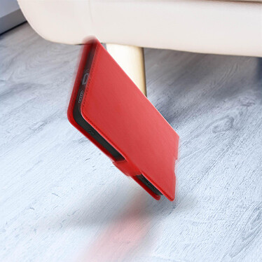 Acheter Avizar Étui pour Xiaomi Redmi Note 12 4G et 5G Ultra-fin Double Languette Magnétique  rouge