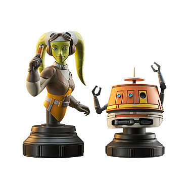 Star Wars Rebels - Pack 2 bustes Hera & Chopper 15 cm