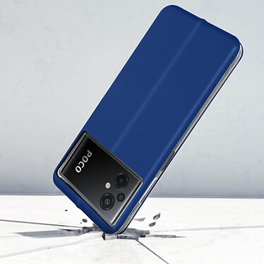 Avis Avizar Housse pour Xiaomi Poco M5 Porte-carte Support Vidéo Découpe caméra  Bleu
