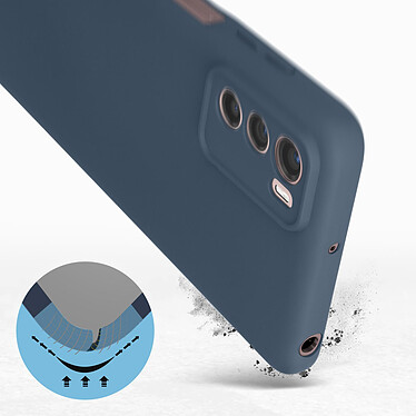 Avis Avizar Coque pour Motorola Moto G42 Silicone Semi-rigide Finition Soft-touch Fine  Bleu Nuit