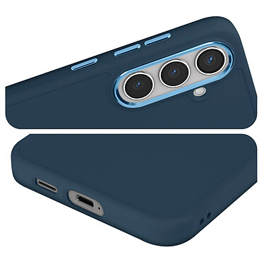 Avis Avizar Coque pour Samsung Galaxy S24 Plus Rigide Contour Caméra Métallisé Bleu Nuit