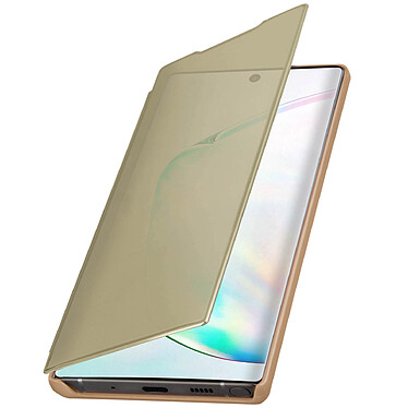 Avizar Etui folio Dorée Design Miroir pour Samsung Galaxy Note 10 pas cher