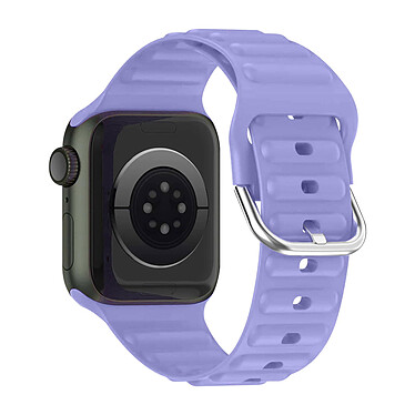 Avizar Bracelet pour Apple Watch 49mm et 45mm et 44mm et 42mm Silicone Ajustable Violet
