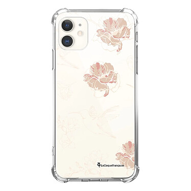 LaCoqueFrançaise Coque iPhone 11 Silicone antichocs Solides coins renforcés  transparente Motif Fleurs Blanches