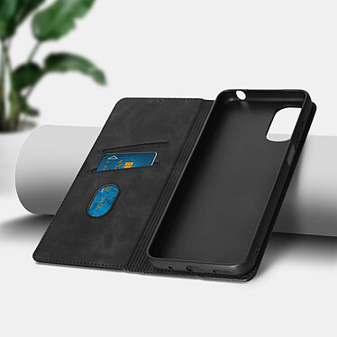 Avis Avizar Étui Portefeuille pour Motorola Moto E32 Porte-cartes Soft-touch Clapet aimanté  Noir