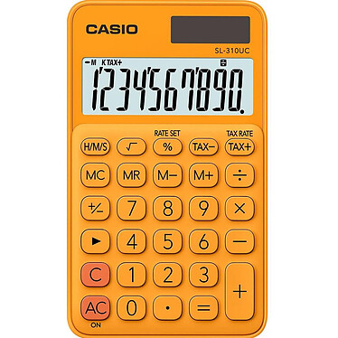 CASIO Calculatrice de poche SL-310UC-RG orange Calculatrice de bureau