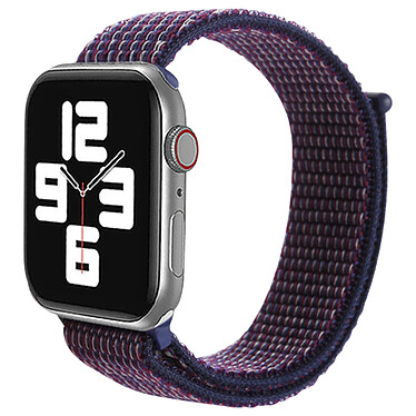 Avizar Bracelet pour Apple Watch 41mm et 40mm et 38 mm Nylon Tissé violet foncé Ajustable par Scratch