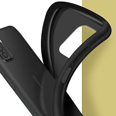 Acheter Avizar Coque pour Nokia G60 5G Résistante Silicone Gel Flexible Fine Légère  Noir