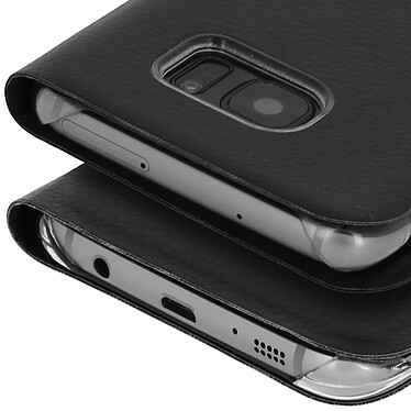 Avizar Housse Galaxy S7 Edge Etui Ultra-fin Noir - Fente pour Carte pas cher