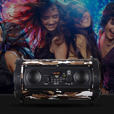 Avis Avizar Enceinte Bluetooth SoundTube Karaoke Stéréo LED 8H REBELTEC - Vert