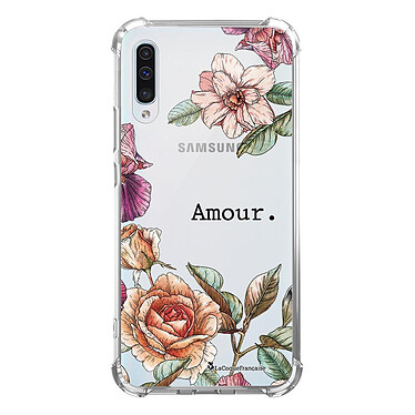 LaCoqueFrançaise Coque Samsung Galaxy A70 anti-choc souple angles renforcés transparente Motif Amour en fleurs