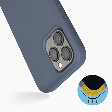 Avis Avizar Coque iPhone 13 Pro Silicone Semi-rigide Finition Soft-touch gris ardoise