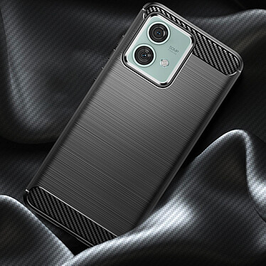 Avis Avizar Coque pour Motorola Edge 40 Neo Effet Carbone Silicone Flexible Antichoc  Noir
