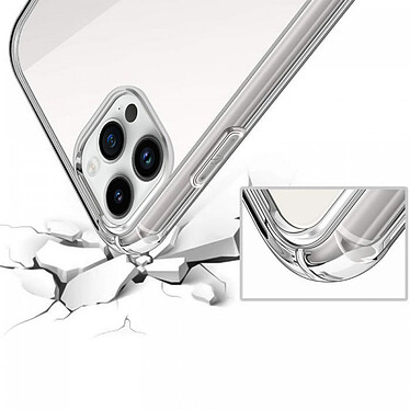 Evetane Coque iPhone 14 Pro Antichoc Silicone bords renforcés + 2 Vitres en verre trempé Protection écran pas cher