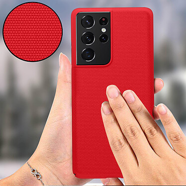 Nillkin Coque pour Samsung S21 Ultra Support Vidéo Super Frosted Shield  Rouge pas cher