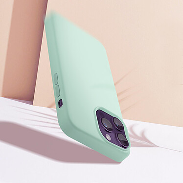 Avis Moxie Coque pour iPhone 14 Pro Max Hybride Semi-rigide Fine Légère Intérieur Doux  menthe
