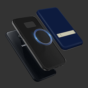 Acheter Avizar Powerbank MagSafe iPhone Sans-fil 15W 5000mAh Sortie USB-C Béquille Stand Bleu