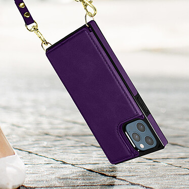 Acheter Avizar Coque Cordon iPhone 12 Pro Max Multifonction Avec Lanière - violet