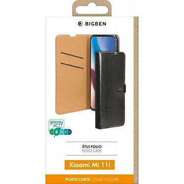 Acheter BigBen Connected Étui pour Xiaomi Mi 11i Folio Wallet Fermeture avec Languette Aimantée Noir