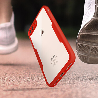 Acheter Avizar Coque iPhone 7 Plus et 8 Plus Dos Plexiglas Avant Polymère Contour Rouge