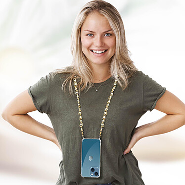 Avis Avizar Coque iPhone 13 Anneau personnalisable avec bijou/Chaîne - Transparent