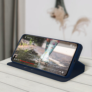 Acheter Avizar Étui Huawei Nova 8i et Honor 50 Lite Portefeuille Fonction Support Vidéo Bleu