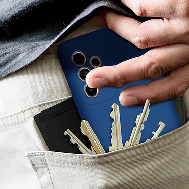 Avizar Coque pour Samsung Galaxy A53 5G Silicone Semi-rigide Finition Soft-touch Fine  Bleu pas cher