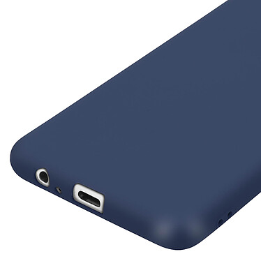 Forcell  Coque pour Galaxy A8 Coque Soft Touch Silicone Gel Souple Bleu nuit pas cher