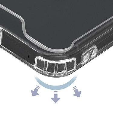 Acheter Avizar Coque pour Samsung Galaxy S23 Plus Dos Rigide Coins Bumper Antichoc  Transparent
