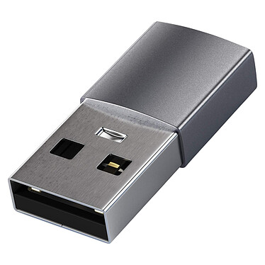 Satechi Adaptateur USB vers USB-C Charge et Synchro 5Gbps Compact  Gris