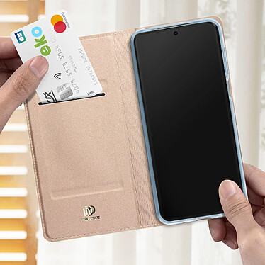 Avis Dux Ducis Étui pour Xiaomi Redmi Note 12 4G et 12 5G Clapet Porte-carte Support Vidéo  Rose Gold
