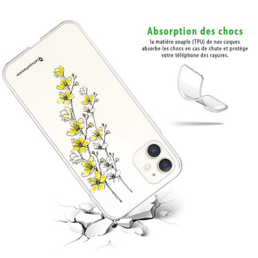 Avis LaCoqueFrançaise Coque iPhone 11 silicone transparente Motif Fleurs Cerisiers ultra resistant