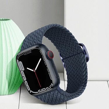 Acheter Avizar Bracelet pour Apple Watch 41mm et 40mm et 38 mm Nylon Tressé Ajustable par Boucle Métallique  bleu roi