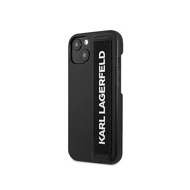 Karl Lagerfeld Coque pour Apple iPhone 13 Elastic Strap Noir