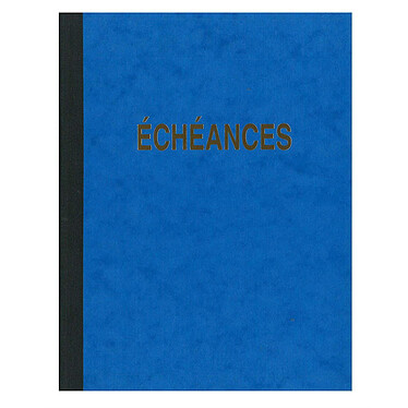 ELVE Cahier piqûre 'Echéances' 230 x 180 mm vertical 24 lignes 96 pages pas cher