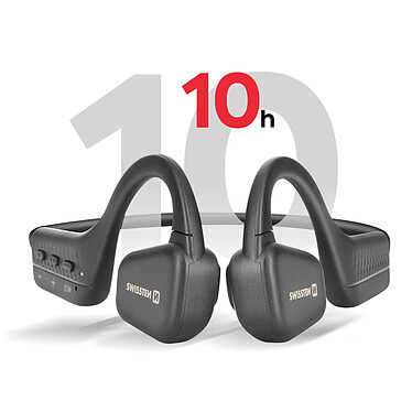 Acheter Swissten Casque Sport sans fil Air Conduction, Bluetooth 5.3 Noir