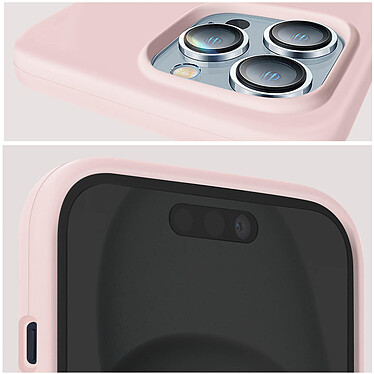 Acheter Moxie Coque pour iPhone 15 Pro Semi-rigide Intérieur Microfibre Rose Poudré