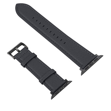 Avizar Bracelet pour Apple Watch 41mm / 40mm et 38 mm Finition Texturé  Noir