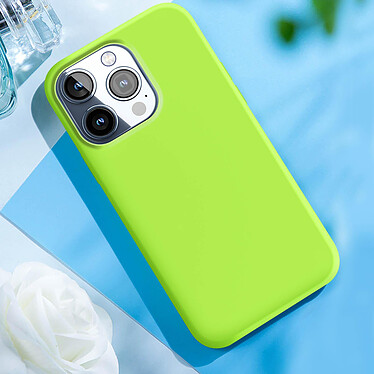 Avis Moxie Coque pour iPhone 15 Pro Max Semi-rigide Intérieur Microfibre Vert Citron