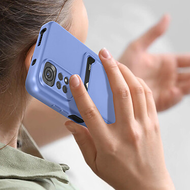 Avis Avizar Coque pour Xiaomi Redmi Note 11 et 11s Silicone Souple Porte-carte Fine Légère  Bleu Lavande