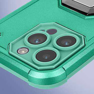 Acheter Avizar Coque iPhone 14 Pro Max Antichoc Hybride avec Anneau Support Magnétique  Turquoise