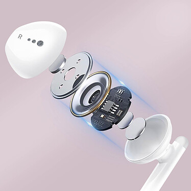 Acheter Écouteurs Filaires USB-C Intra-auriculaires Son Clair Micro Télécommande Blanc