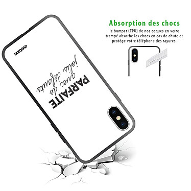 Avis Evetane Coque en verre trempé iPhone Xs Max Parfaite Avec De Jolis Défauts