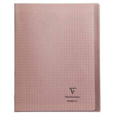 CLAIREFONTAINE Cahier protège-cahier Koverbook Piqué Polypro 24x32 cm 140 p séyès Aléatoire